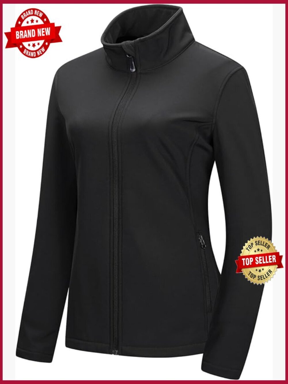 Lightweight Softshell Jacket Fleece Lined Windbreaker Waterproof Warm Jacket
